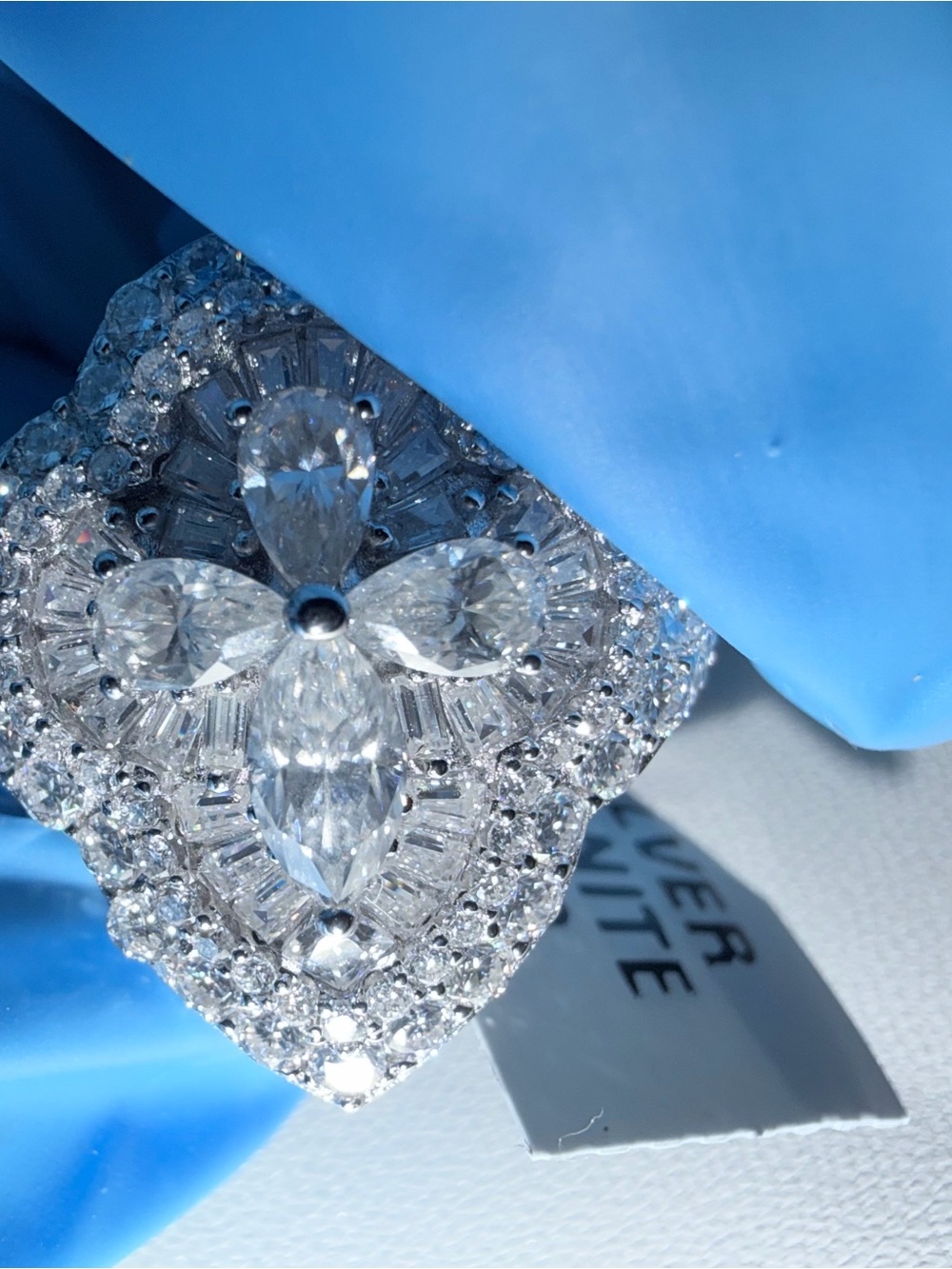 925 starling SILVER MOISSANITE ring - Picture 3 of 10